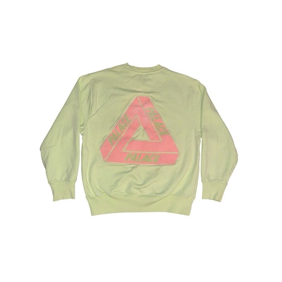 Palace Fleece Tri-Ferg Crew Mojito Sz L Lime/Pastel Green Pink Skateboards Skate - Picture 1 of 16